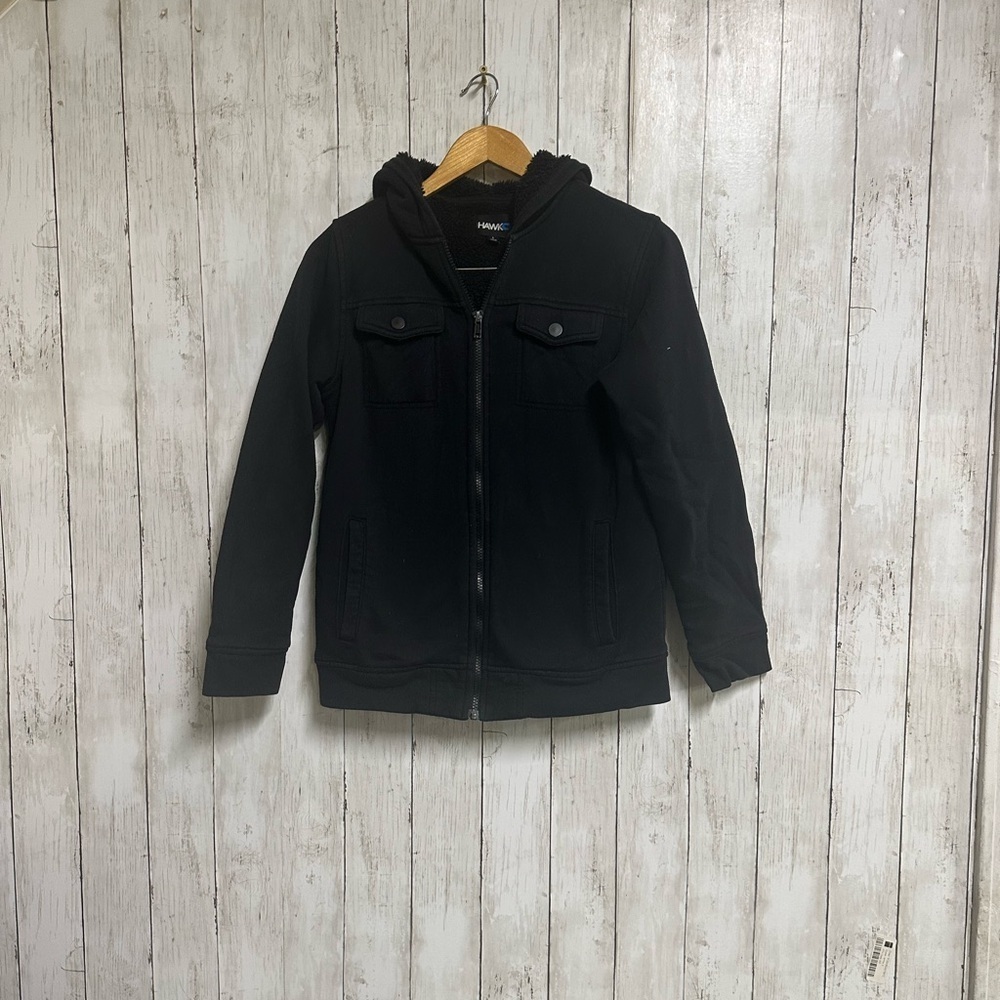 Boys Tony Hawk Black Sherpa  Hoodie Size L - Picture 3 of 6
